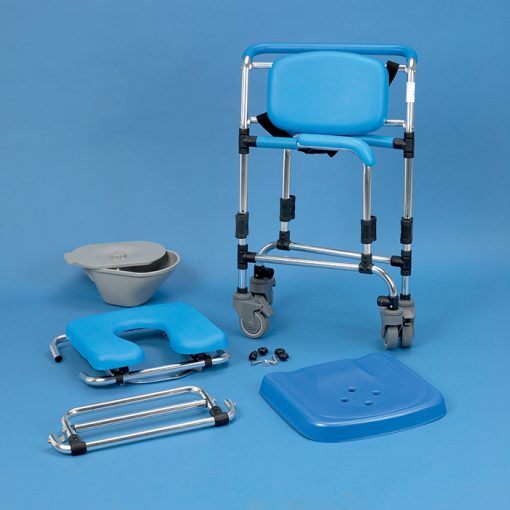 Wheeled shower commode cheap chair