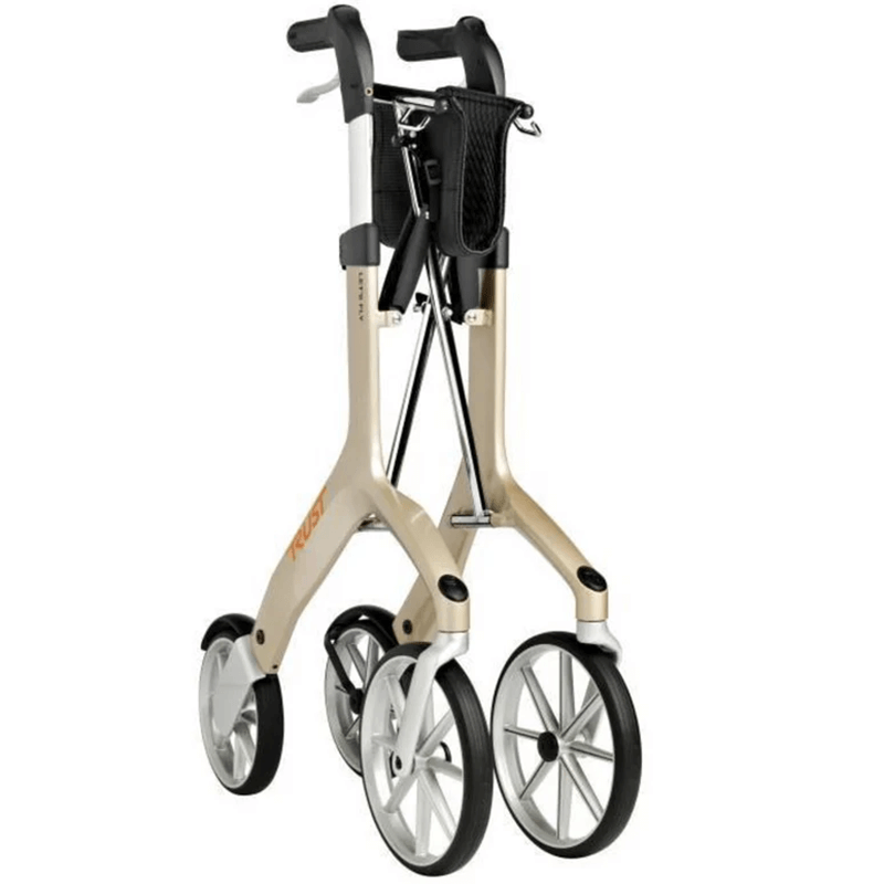 Mobility-World-Ltd-uk-Trust-Care-Lets-Fly-Rollator-champagne-folded