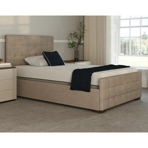 The Edel Dual is the perfect bed for couples who want individualized comfort. Each side of the bed can be controlled independently, so you can both find your perfect sleeping position. The detailed head and footboards give the Edel a luxurious look, and it's hand-made in Britain with the finest materials. The ergonomic handset makes it easy to adjust your side of the bed, and the soft-touch buttons with illuminating icons make it simple to find your way to ultimate comfort.