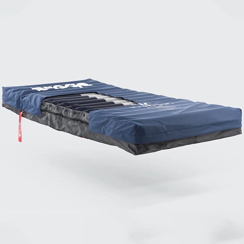 The Opera Flo Auto Air Mattress System is designed to prevent and treat pressure sores and is also suitable for use as part of pressure care treatment for existing pressure sores. The Flo Auto features an inflated support surface that evenly redistributes weight and provides effective pressure relief. This makes it ideal for those who are immobile or have limited mobility. In addition, the Flo Auto comes with a pump that inflates and deflates the mattress, making it easy to use.