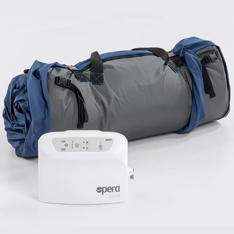 The Opera Eclipse Air Mattress System is a top-of-the-line product that provides optimum pressure relief and comfort for those who are at a very high risk of developing pressure sores. The Eclipse uses advanced technology making it suitable for the prevention of pressure sores and treatment of existing sores. The mattress is designed to contour your body, providing support and relieving pressure points.