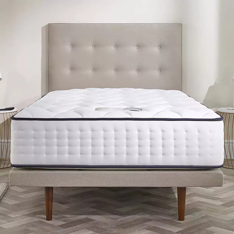 The Opera Gel 1000 Adjustable Mattress is a comfortable, multilayer mattress with a 2/5 firmness, featuring 1000 pocket springs, high-density foam shell, memory and gel-infused foams, carry handles, and a ventilated top cover.