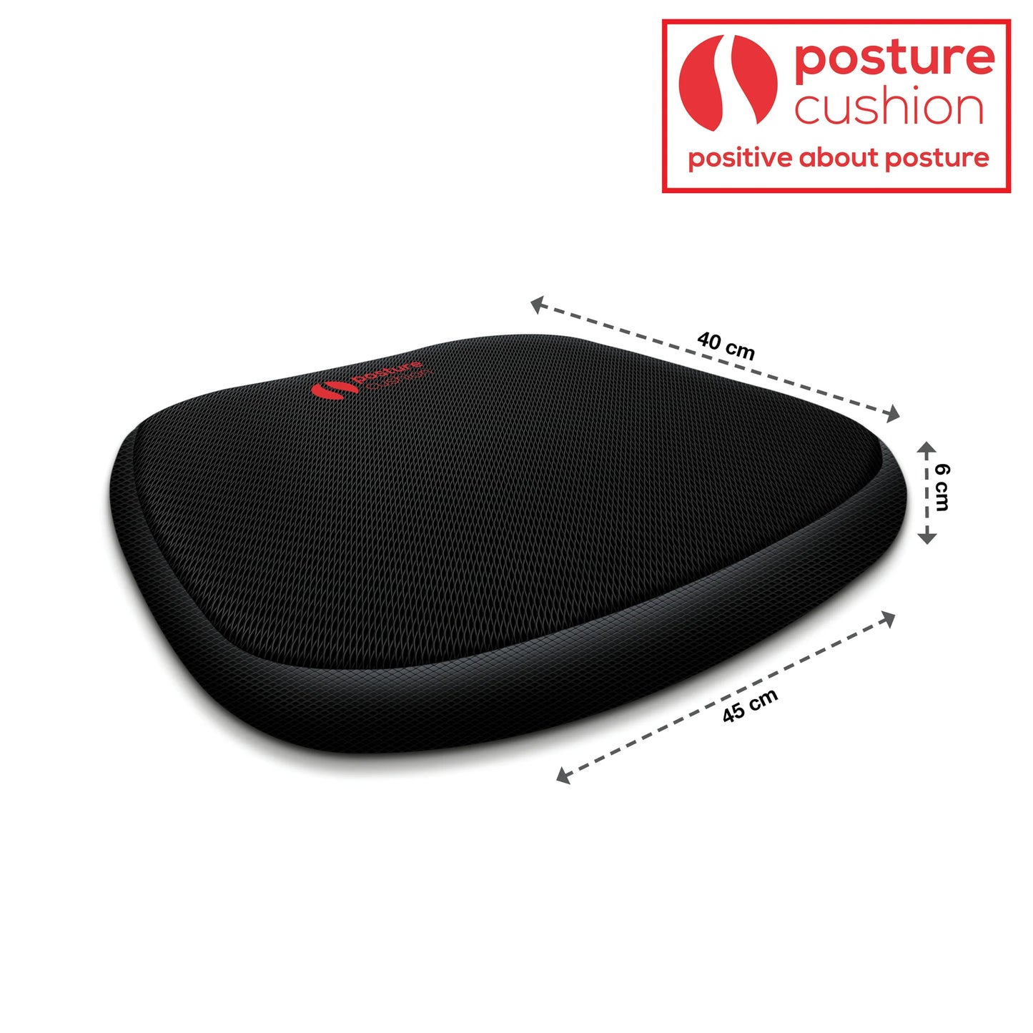 Posture Cushion Orthopedic Lumbar Support Gel Feel Comfort Seat Cushion