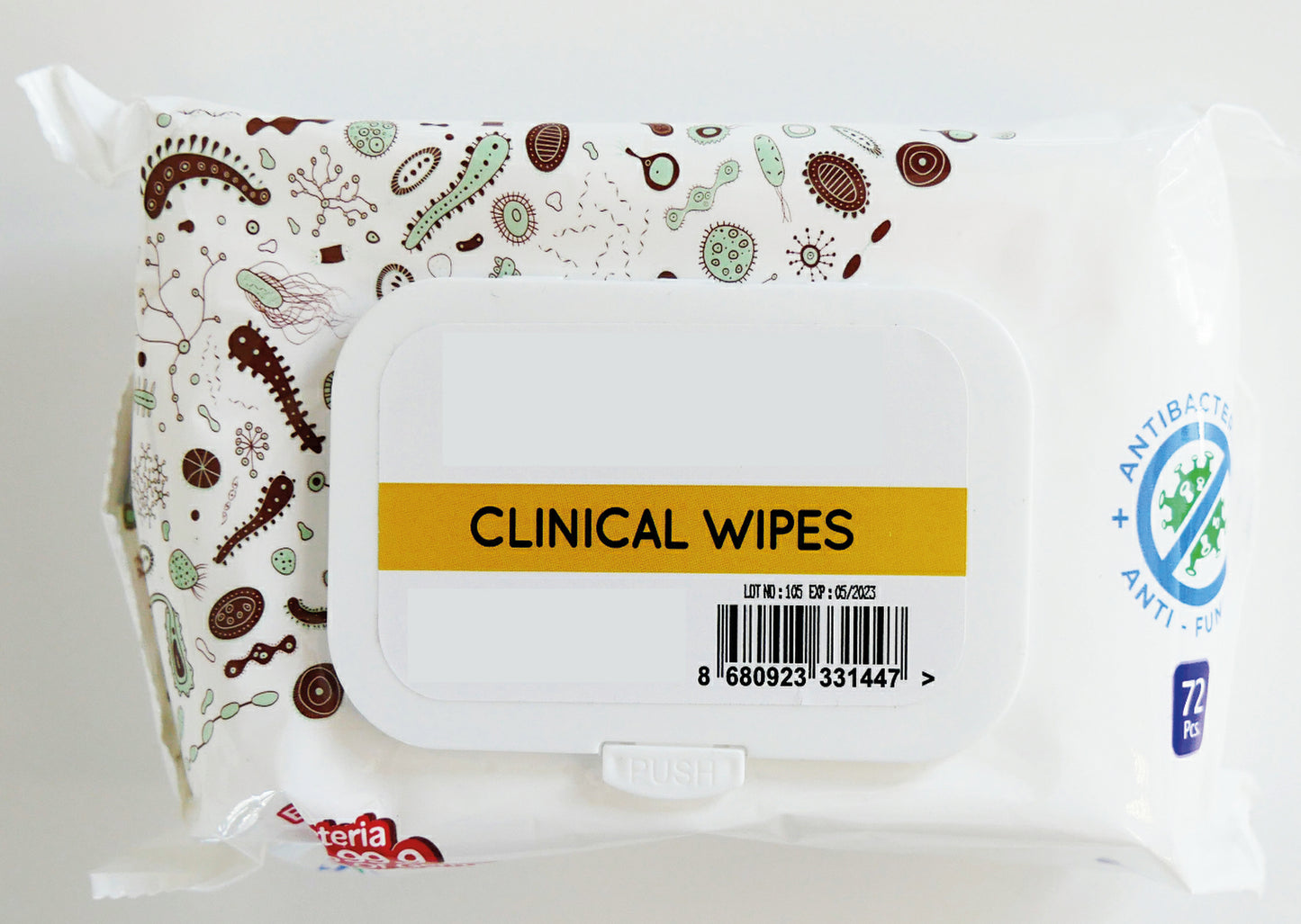 Clinical Universal Sanitising Wipes Pack 72