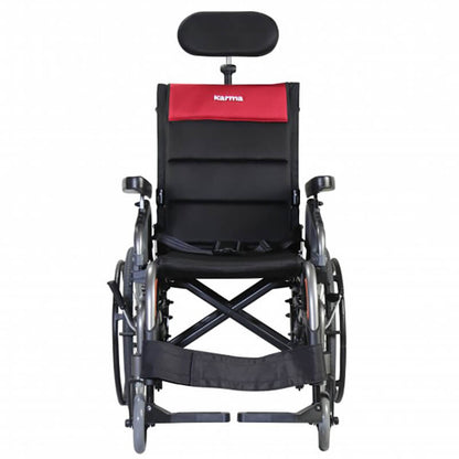 Mobility-World-UK-Karma-VIP2-Self-Propelled-Tilt-in-Space-and-Recliner-Wheelchair-Front-View