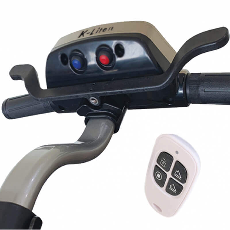 Mobility-World-UK-Kymco-K-Lite-FE-Manual-Folding-Mobility-Scooter-folding-buttons