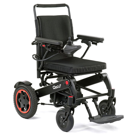 This powerful powerchair has the range of a scooter but the manoeuvrability of a power chair model, making it ideal for indoor use. Its slim 600 mm base width fits easily through narrow doorways and negotiates busy rooms with ease, while it's 1220 mm turning circle means you can make quick turns in tight spaces_img